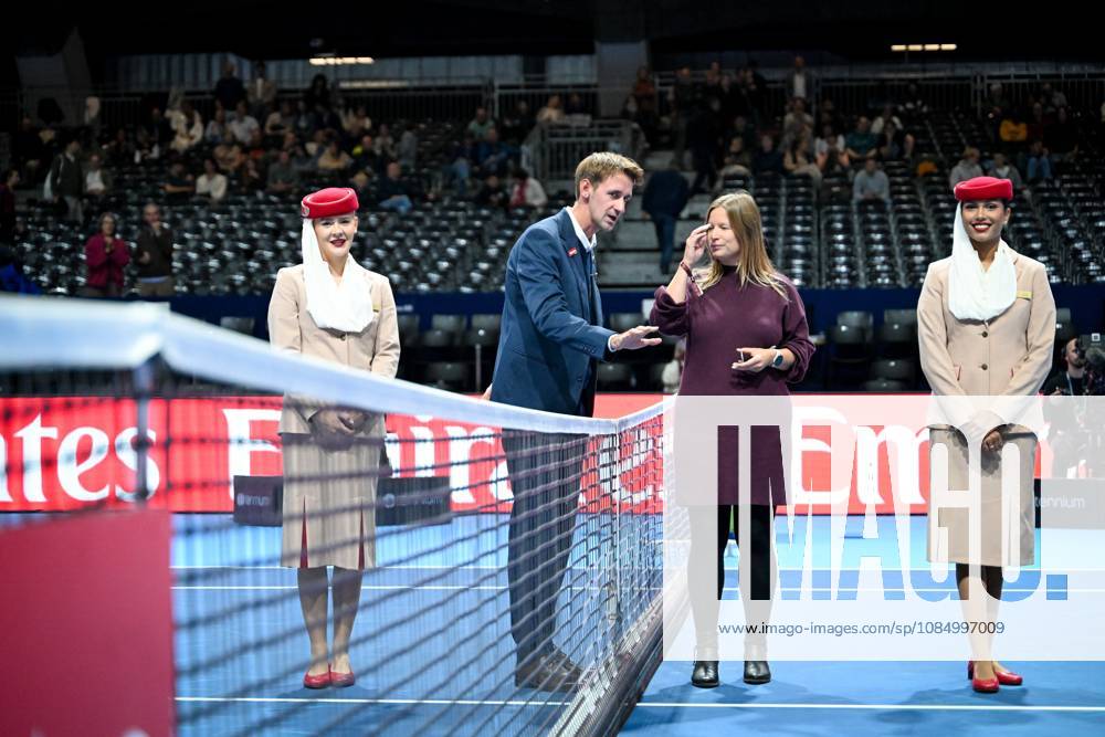 Coin toss before the semi final between Fils and Struff of the European Open ATP, Tennis Herren tennis tournament in Brussels, on Saturday 24 October 2026. This year s edition of the tournament is taking place from 17 to 25 October ELIASxROM x190911355x