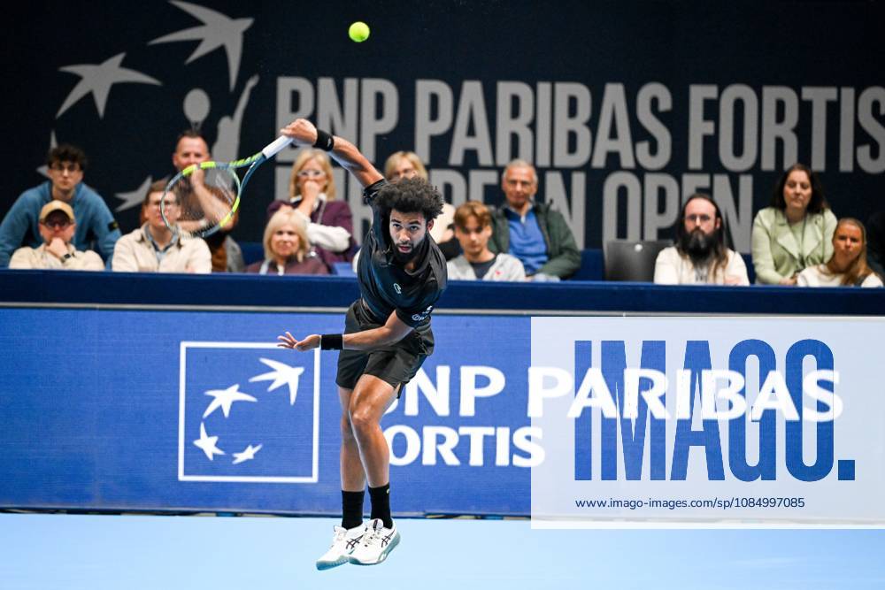 French Arthur Fils pictured in action during the semi final of the European Open ATP, Tennis Herren tennis tournament in Brussels, on Saturday 24 October 2026. This year s edition of the tournament is taking place from 17 to 25 October ELIASxROM x190913841x