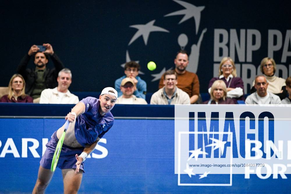 German Jan-Lennard Struff pictured in action during the semi final of the European Open ATP, Tennis Herren tennis tournament in Brussels, on Saturday 24 October 2026. This year s edition of the tournament is taking place from 17 to 25 October ELIASxROM x190915529x