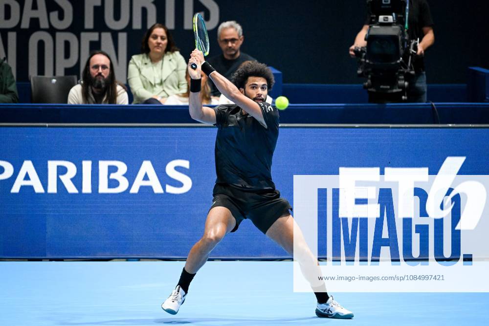 French Arthur Fils pictured in action during the semi final of the European Open ATP, Tennis Herren tennis tournament in Brussels, on Saturday 24 October 2026. This year s edition of the tournament is taking place from 17 to 25 October ELIASxROM x190923245x