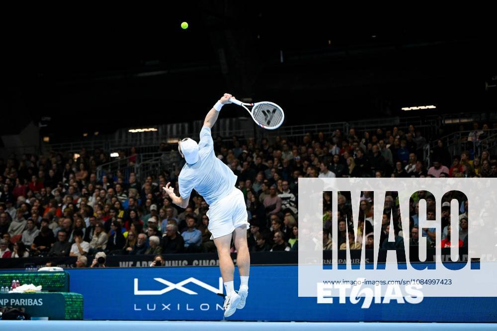 Dutch Tallon Griekspoor pictured in action during the semi final of the European Open ATP, Tennis Herren tennis tournament in Brussels, on Saturday 24 October 2026. This year s edition of the tournament is taking place from 17 to 25 October ELIASxROM x190923288x