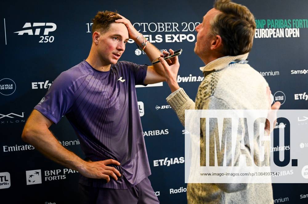 German Jan-Lennard Struff is being interviewed after winning the semi final of the European Open ATP, Tennis Herren tennis tournament in Brussels, on Saturday 24 October 2026. This year s edition of the tournament is taking place from 17 to 25 October ELIASxROM x190924618x