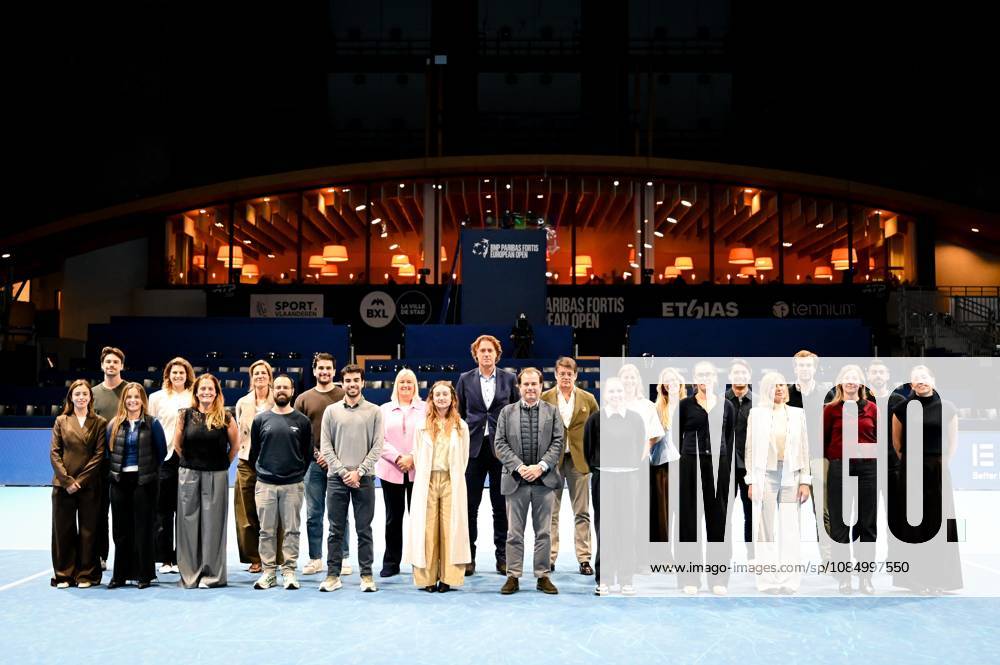 A group picture at the end of the 8th day of the European Open ATP, Tennis Herren tennis tournament in Brussels, on Saturday 24 October 2026. This year s edition of the tournament is taking place from 17 to 25 October ELIASxROM x190924654x