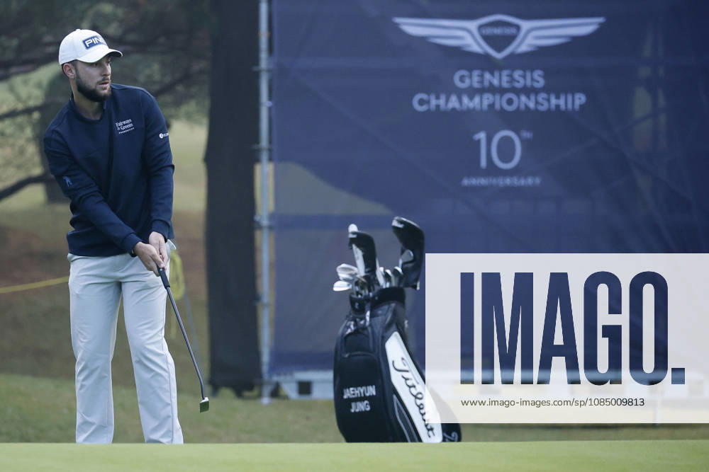 Oct 25, 2026-Cheonan, South Korea-Rocco REPETTO TAYLOR of Spain action on 1th Green during a DP World Tour Genesis Championship Final Round at Woo Jeong Hills CC in Cheonan, South Korea. DP Tour Genesis Championship Final Round - ZUMAr168 20261025_aap_r168_005