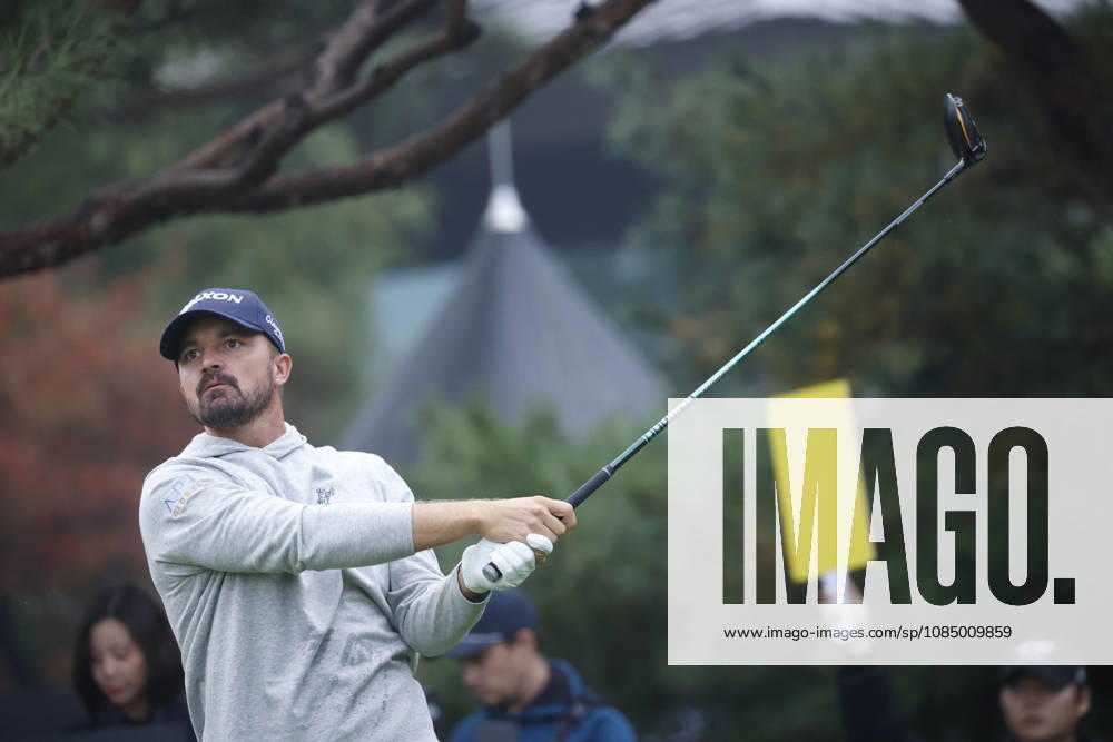 Oct 25, 2026-Cheonan, South Korea-Brandon ROBINSON THOMPSON of England action on 1th Tee during a DP World Tour Genesis Championship Final Round at Woo Jeong Hills CC in Cheonan, South Korea. DP Tour Genesis Championship Final Round - ZUMAr168 20261025_aap_r168_026