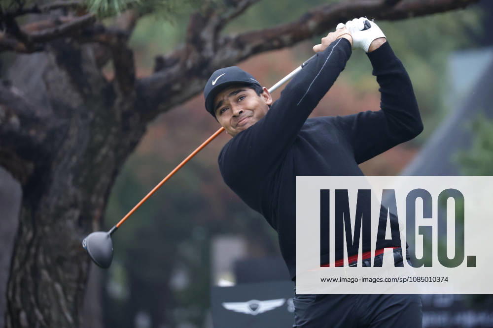 Oct 25, 2026-Cheonan, South Korea-Yurav PREMLALL of South Africa action on 1th Tee during a DP World Tour Genesis Championship Final Round at Woo Jeong Hills CC in Cheonan, South Korea. Cheonan SOUTH KOREA - ZUMAr168 20261025_aap_r168_010