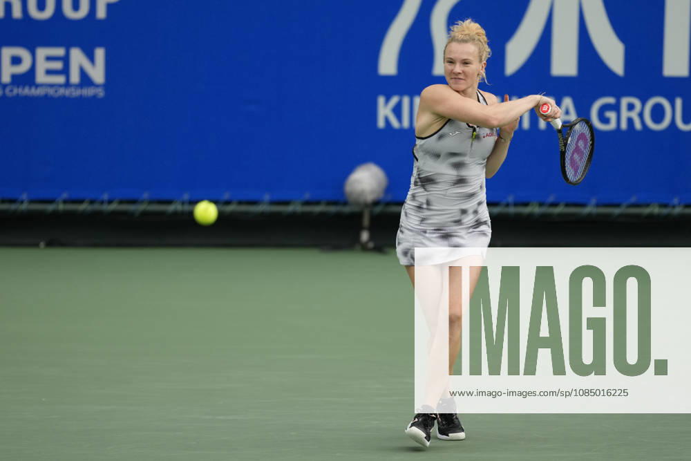 WTA, Tennis Damen Kinoshita Group Japan Open - Day 7 Katerina Siniakova (CZE) plays during her Singles Final match against Ashlyn Krueger (USA) at the 2026 Kinoshita Group Japan Open Women s tennis tournament at Utsubo Tennis Center in Osaka, Japan, on October 25, 2026. Osaka Japan