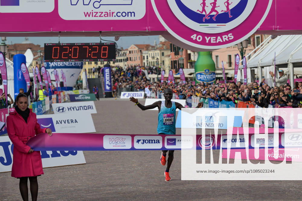 TRACK AND FIELD - Marathon - 40th Venice Marathon 2026 Photo by IPA ABACAPRESS.COM90160952 - Hammington Kimaiyo of Kenya wins the marathon at the 40th Venice Marathon in 2026, a marathon race held in Venice, Italy, on October 25, 2026 Venice Italy