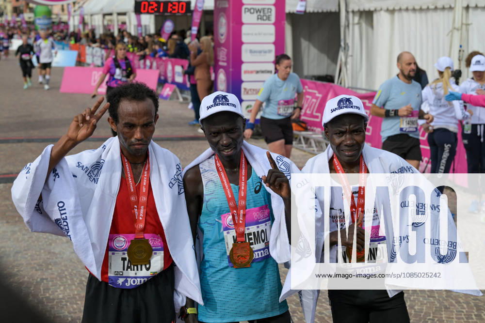 TRACK AND FIELD - Marathon - 40th Venice Marathon 2026 Photo by IPA ABACAPRESS.COM90161385 - Hammington Kimaiyo on the podium at the 40th Venice Marathon in 2026, a marathon race held in Venice, Italy, on October 25, 2026 Venice Italy