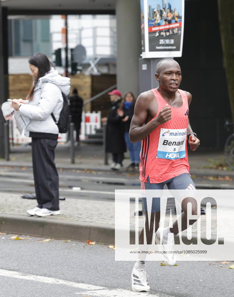 Track and Field 43 Mainova Frankfurt Marathon: 3rd place for Benard Biwott of Kenya; Winner: 2024 Frankfurt, Main, Hesse, Germany