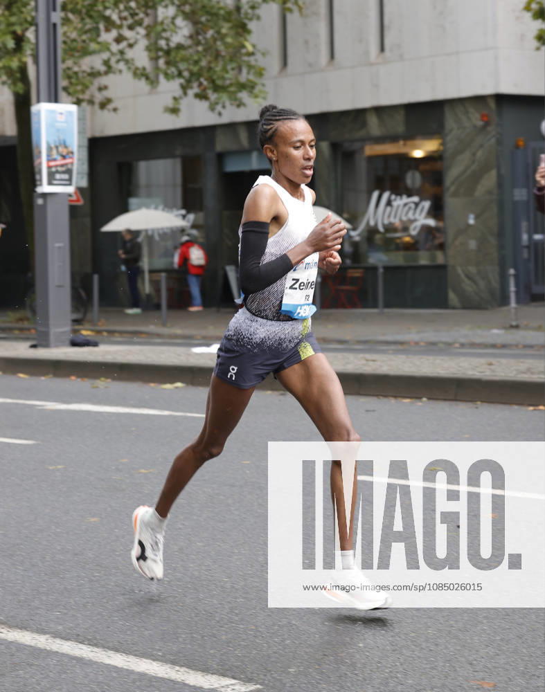 Track and Field 43rd Mainova Frankfurt Marathon: Zeineba Yimer Worku of Ethiopia was the fastest woman with a time of 2:19:45 in Frankfurt am Main, Hesse, Germany