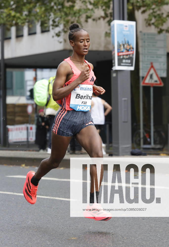 Track and Field 43rd Mainova Frankfurt Marathon: Beriha Gebreslasie finished third with a time of 2:22:45 in Frankfurt am Main, Hesse, Germany
