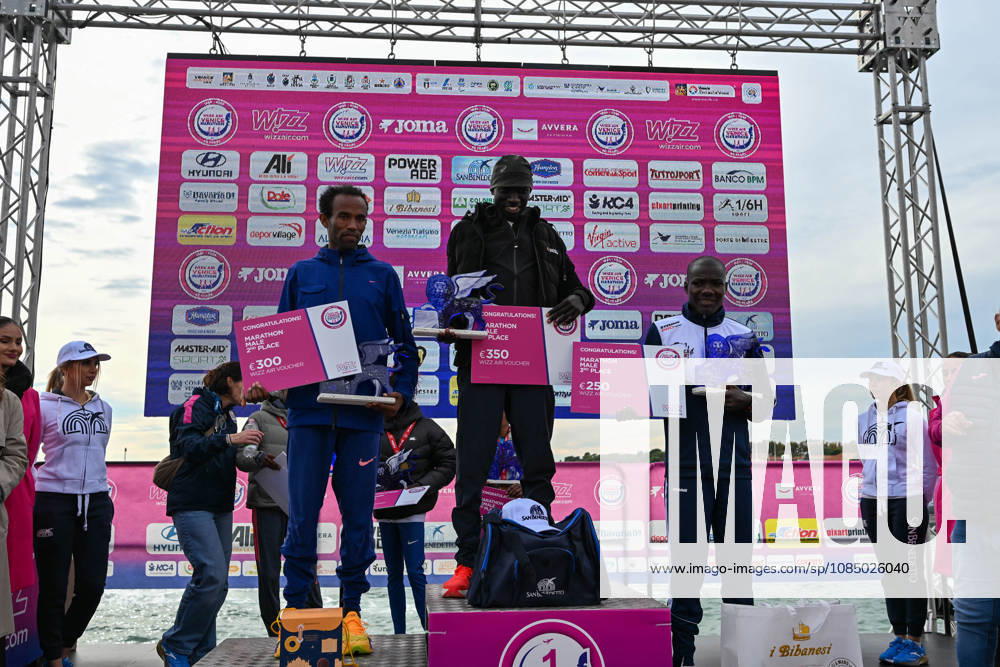 TRACK AND FIELD - Marathon - 40th Venice Marathon 2026 Photo by IPA ABACAPRESS.COM90162040 - The Men s Podium at the 40th Venice Marathon 2026, a marathon race in Venice, Italy, on October 25, 2026 Venice Italy