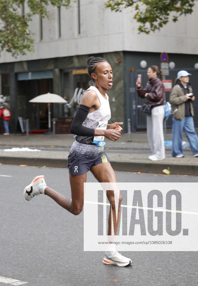 Track and Field 43rd Mainova Frankfurt Marathon: Zeineba Yimer Worku of Ethiopia was the fastest woman with a time of 2:19:45 in Frankfurt am Main, Hesse, Germany