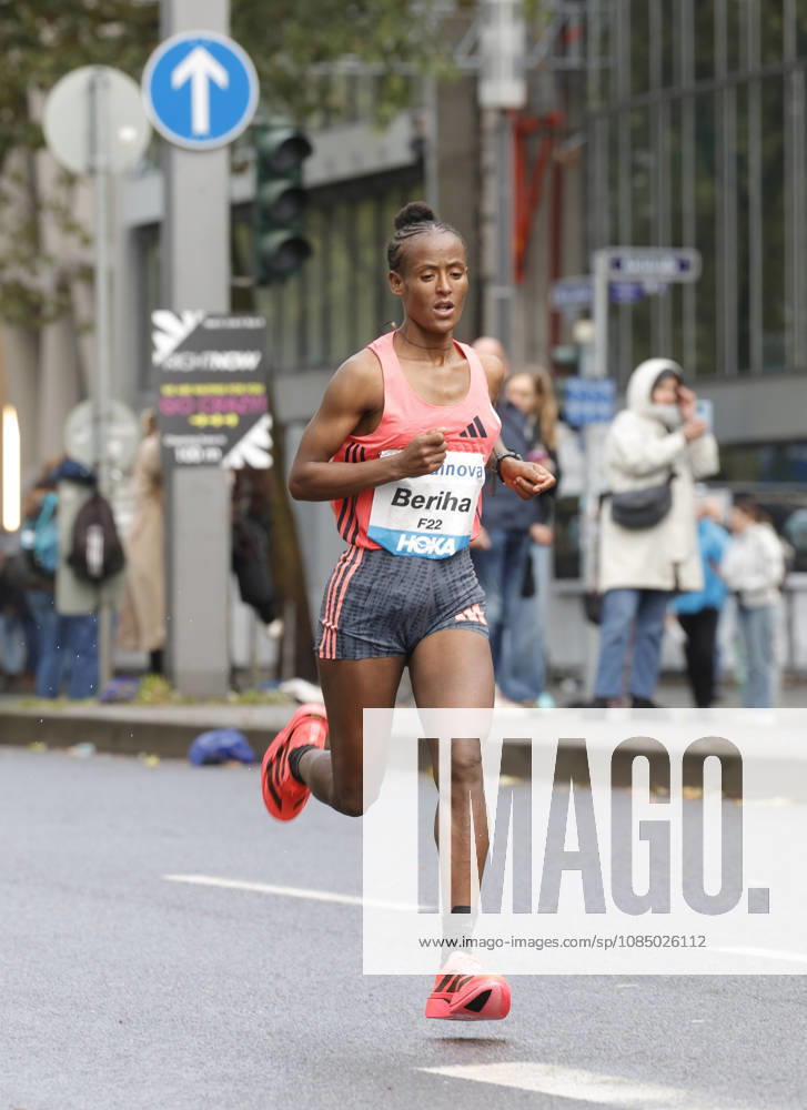 Track and Field 43rd Mainova Frankfurt Marathon: Beriha Gebreslasie finished third with a time of 2:22:45 in Frankfurt am Main, Hesse, Germany