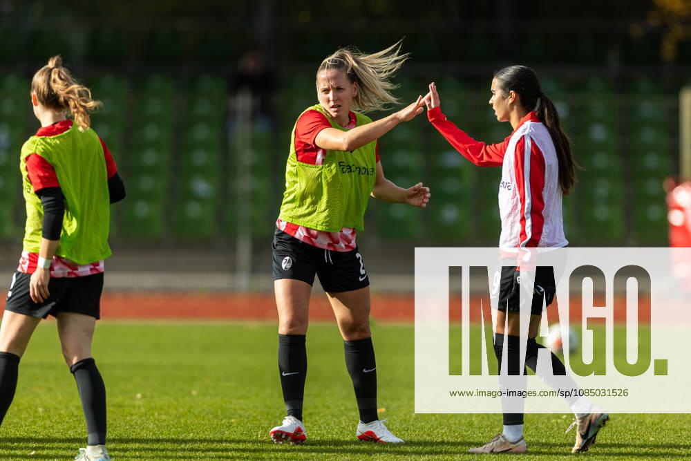 Bremen, Germany, October 25, 2026: Lisa Karl of Sport Club Freiburg and Sabah Seghir of Sport Club Freiburg gesticulate, Gestures during the Google Pixel Women’s Bundesliga match between SV Werder Bremen and SC Freiburg at Weserstadion, Field 11, on October 25, 2026, in Bremen. Photo by Mario Hommes, DeFodi Images. DFB and DFL regulations prohibit any use of photographs as image sequencesES AND OR QUASI-VIDEO Bremen, Germany, October 25, 2026: Lisa Karl of Sport Club Freiburg and Sabah Seghir of Sport Club Freiburg gesturing, Gestures during the Google Pixel Women’s Bundesliga match between SV Werder Bremen and SC Freiburg at Weserstadion Platz 11 on October 25, 2026, in Bremen. Photo by Mario Hommes, DeFodi Images. DFB and DFL regulations prohibit any use of photographs as image sequences AND OR QUASI-VIDEO. Photo by Mario Hommes, DeFodi Images