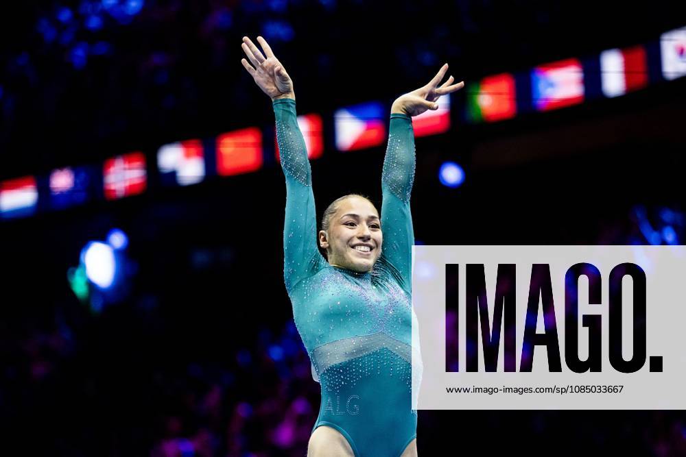 ROTTERDAM - Kaylia Nemour (General Leaders) during the balance beam apparatus final at the World Gymnastics Championships in Rotterdam Ahoy. IRIS VAN DEN BROEK ANP ANPxSportx IVx 573606413 originalFilename: 573606413