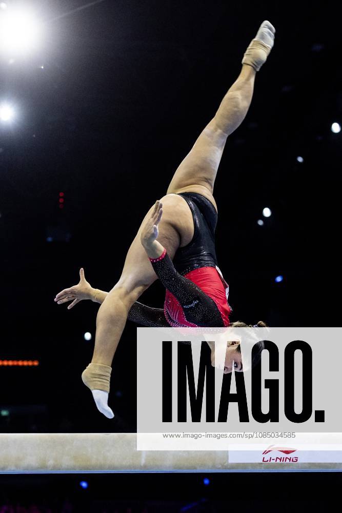 ROTTERDAM - Manila Esposito (ITA) during the balance beam apparatus final at the World Gymnastics Championships in Rotterdam Ahoy. IRIS VAN DEN BROEK ANP ANPxSportx IVx 573608094 originalFilename: 573608094