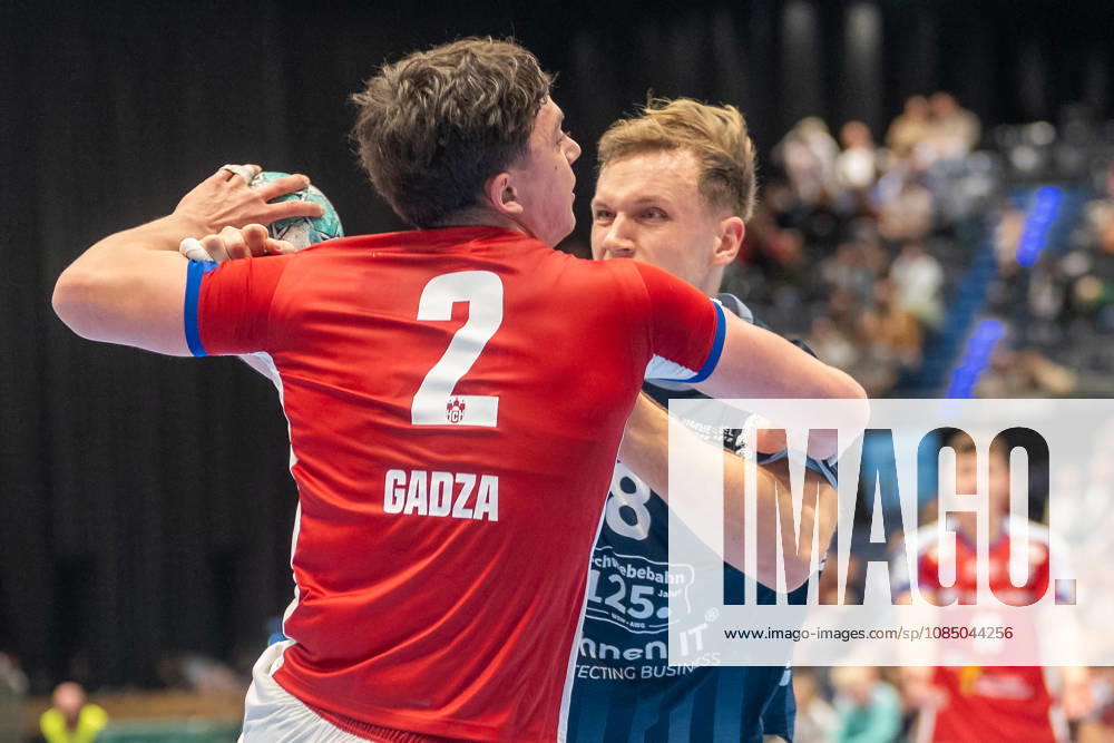 Head-to-Head Matchup Between Toma Gadza (Handball Club Hamburg, 02) and Nico Schoettle (Bergischer HC 06, 08) Bergischer HC vs. Handball Club Hamburg, Handball, Opel HBL, Matchday 10, 2026–2027 Season, October 25, 2026 Bergischer HC vs. Handball Club Hamburg, Handball, Opel HBL, Matchday 10, 2026–2027 Season, October 25, 2026 Düsseldorf
