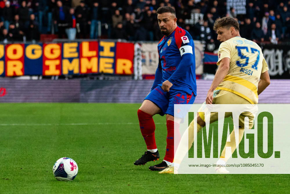 BASEL, SWITZERLAND OCTOBER 24 Xherdan Shaqiri of Basel (L) and Simone Stroscio of Grasshoppers (R) in action during the Swiss Super League match between FC Basel 1893 and Grasshopper Club Zurich at St. Jakob Park on September 20, 2026, in Basel, Switzerland