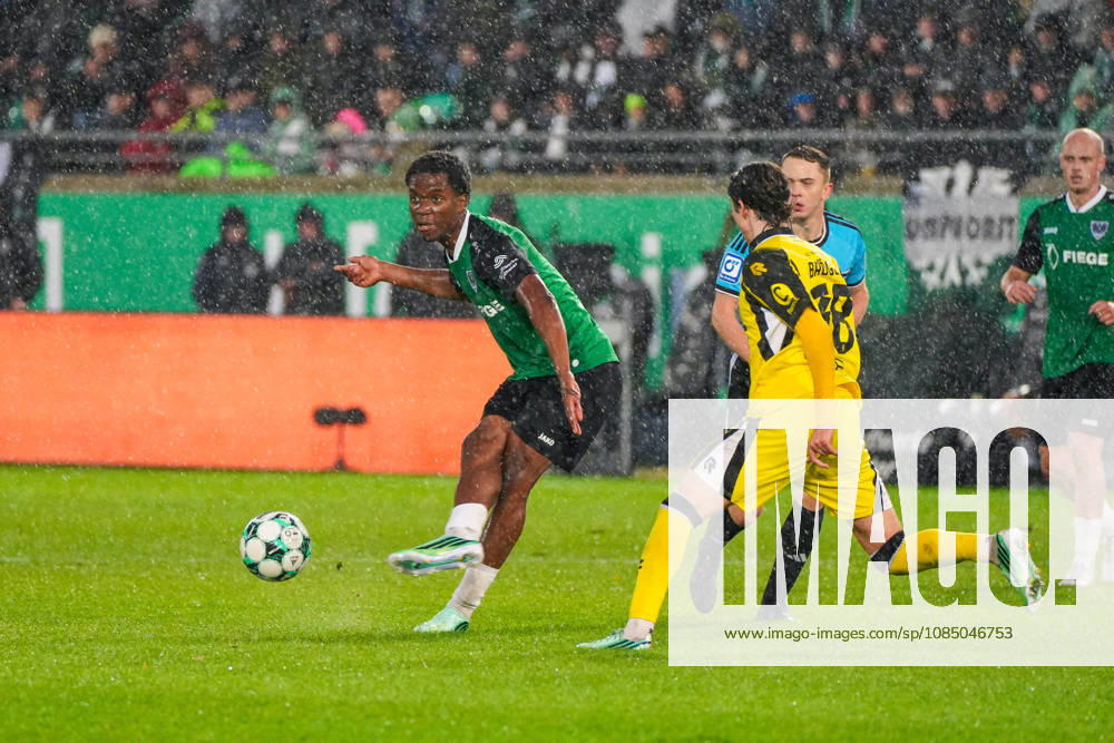 Wesley Adeh, SC Preußen Münster, 6; Hamadi Al Ghaddioui, Fortuna Köln, 18; Michael Näther, Referee; German Soccer, 3rd Division, 2026–27 Season, Matchday 11, October 25, 2026; SC Preußen Münster vs. Fortuna Köln, LVM Preußenstadion Münster, North Rhine-Westphalia