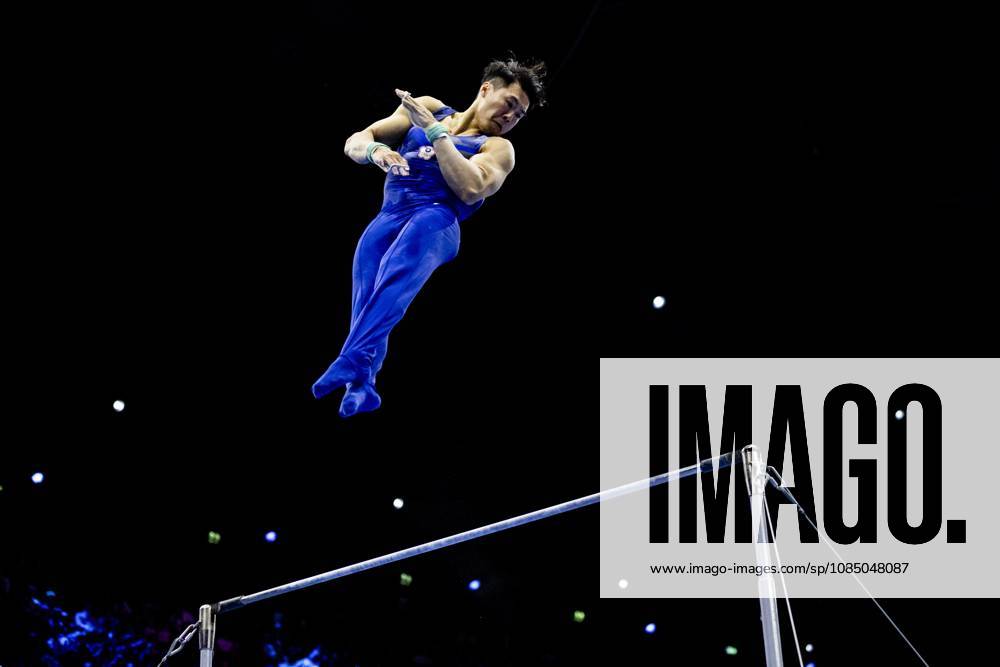 ROTTERDAM - Chia-Hung Tang (TPE) during the horizontal bar apparatus final at the World Gymnastics Championships in Rotterdam Ahoy. IRIS VAN DEN BROEK ANP ANPxSportx IVx 573625503 originalFilename: 573625503