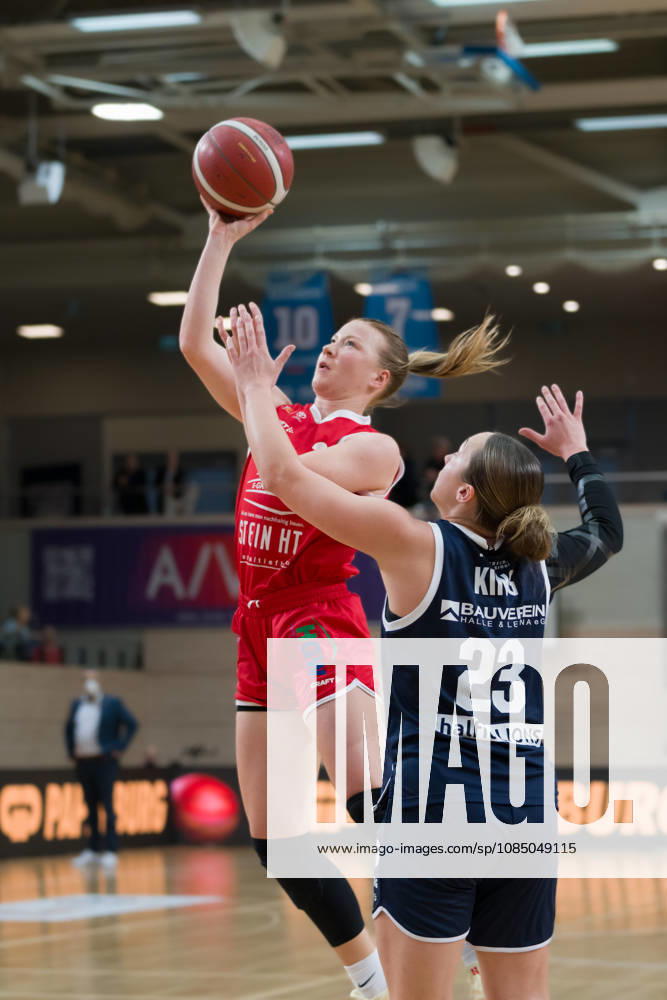 Sofie Fuglsang Olsen (HTC), 3, Jordan King (Lions), 23, Halfit Lions vs. Herner TC, Women s Basketball, 1st Bundesliga, DBBL, Matchday 4 of the 2026–27 season, October 25, 2026, Halle, SWH Arena, Saxony-Anhalt, Germany