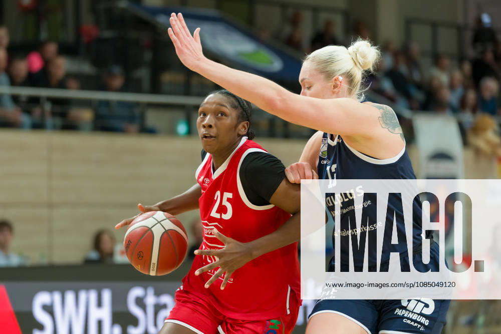 Marcavia Keirra Jashun Sanders Shavers HTC, 25, Marta Miscenko Lions, 13 points in Lions vs. Herner TC, Women’s Basketball, 1st Bundesliga, DBBL, Matchday 4 of the 2026–27 season, October 25, 2026, SWH Arena, Saxony-Anhalt, Germany