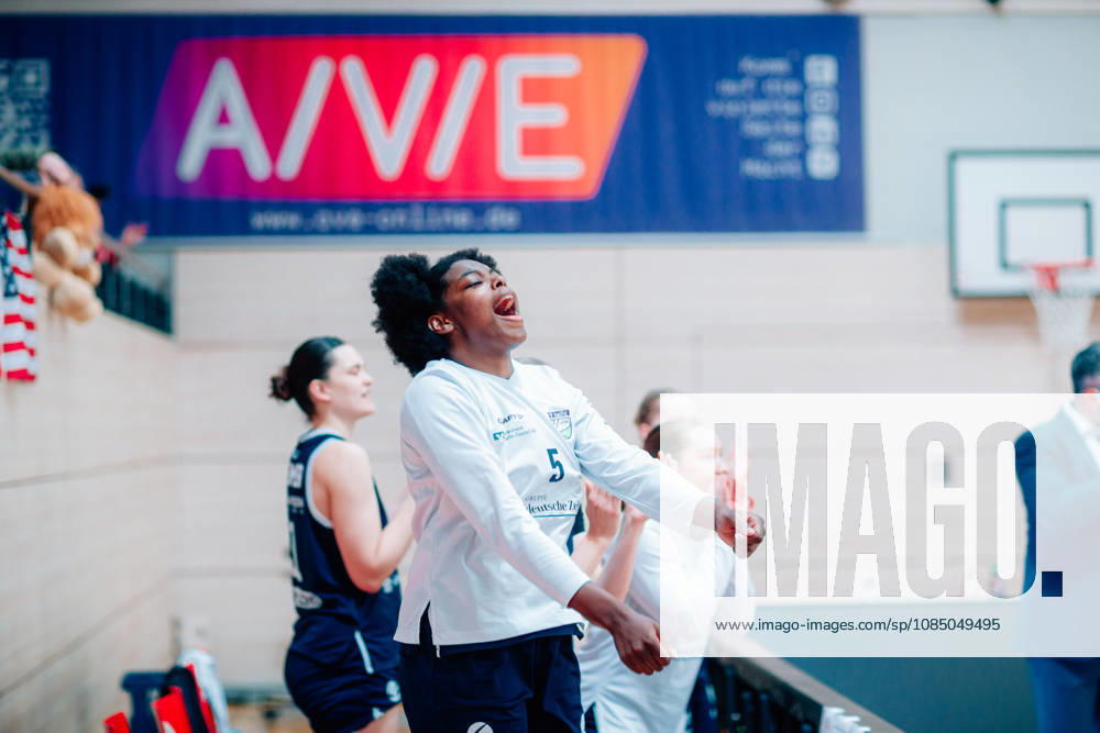 BB 1BL Halfit Lions vs. Herner TC: Khalis Cain of the Halfit Lions during the 2026–2027 season in the DBBL Toyota Women s Basketball Bundesliga, in a game between the Halfit Lions and Herner TC at the SWH Arena on October 25, 2026, in Halle (Saale), Saxony-Anhalt, Germany