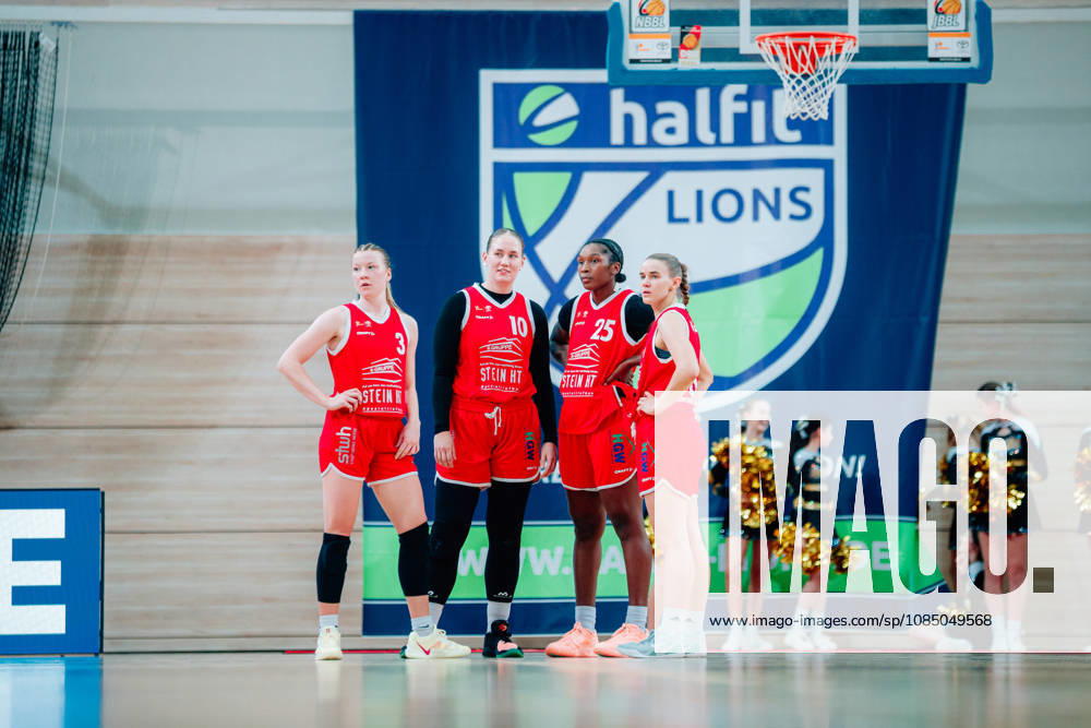 BB 1BL Halfit Lions Herner TC Herner TC Haleigh Marie Timmer Herner TC, Natalia Kurach Herner TC, Marcavia Keirra Jashun Sanders Shavers, Herner TC, during the 2026–2027 season in the DBBL Toyota Women’s Basketball Bundesliga between the Halfit Lions and Herner TC at the SWH Arena on October 25, 2026, in Halle (Saale), Saxony-Anhalt, Germany