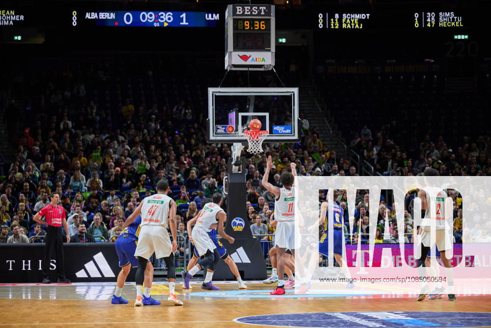 Field goal, Meissa Faye, ratiopharm Ulm, 11, GER, ALBA Berlin vs. ratiopharm Ulm, Men s Basketball, easy Credit BBL, 2026–27 Season, Matchday 6, October 25, 2026, GER, ALBA Berlin vs. ratiopharm Ulm, Men s Basketball, easyCredit BBL, 2026–27 Season, Matchday 6, October 25, 2026, Berlin