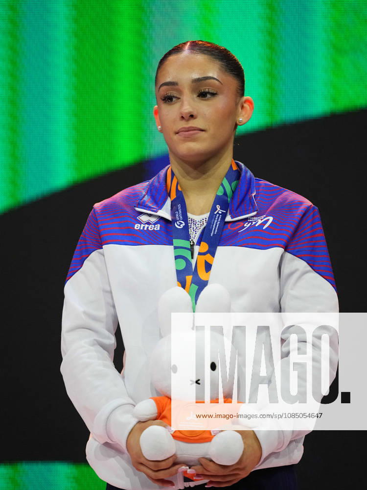 Maiana Prat of France wins bronze in the floor exercise during the Artistic Gymnastics competition on Day 9 of the World Championships at Ahoy in Rotterdam, Netherlands, on October 25, 2026. DeFodi Images
