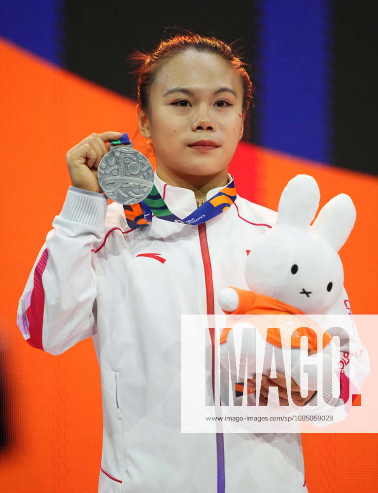 Zhang Qingying of China wins silver on the balance beam during the artistic gymnastics competition on Day 9 of the World Championships at Ahoy in Rotterdam, Netherlands, on October 25, 2026. DeFodi Images