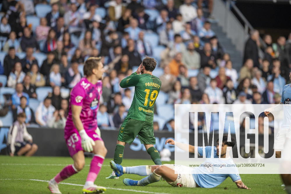 R.C. Celta vs. Real Betis in La Liga EA Sports,Matchday 10: Troy Parrott of Real Betis laments during Matchday 10 of La Liga EA Sports: R.C. Celta vs. Real Betis on October 25, 2026, at Abanca Balaidos Stadium in Vigo, Pontevedra, Spain