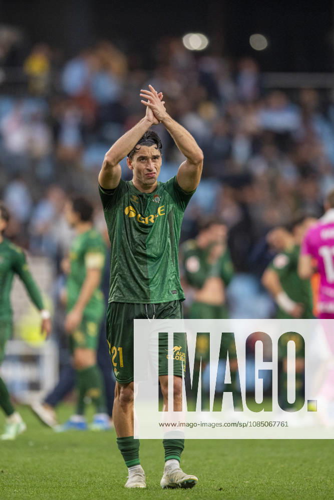 R C Celta vs. Real Betis, La Liga EA Sports,Matchday 10: Marc Roca of Real Betis at the end of the match during Matchday 10 of La Liga EA Sports: R.C. Celta vs. Real Betis on October 25, 2026, at Abanca Balaidos Stadium in Vigo, Pontevedra, Spain