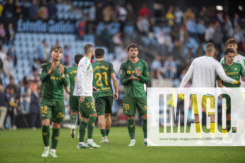 R.C. Celta vs. Real Betis, La Liga EA Sports,Matchday 10: Betis players thanked the Betis fans at the end of the match during Matchday 10 of La Liga EA Sports: R.C. Celta vs. Real Betis on October 25, 2026, at Abanca Balaidos Stadium in Vigo, Pontevedra, Spain