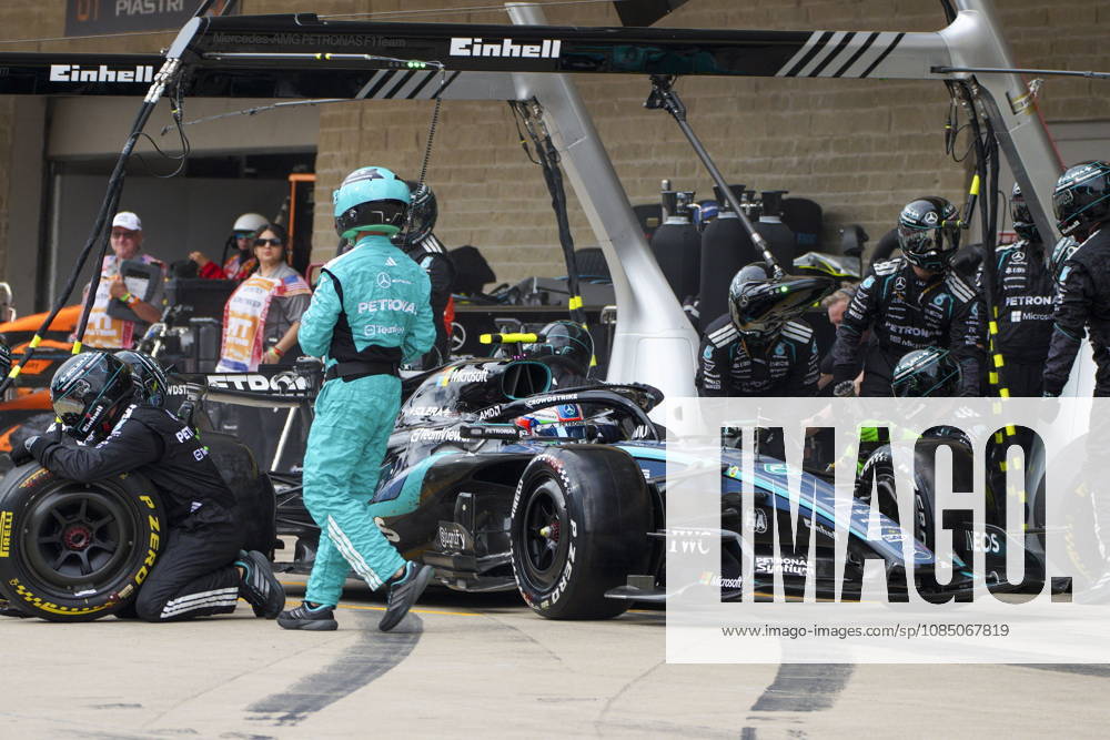 Formula One United States Grand Prix - Race Mercedes driver Andrea Kimi Antonelli of Italy leaves his pit box during the 2026 Formula 1 United States Grand Prix at the Circuit of the Americas, in Austin, Texas, USA, 25 October 2026. AUSTIN TEXAS United States