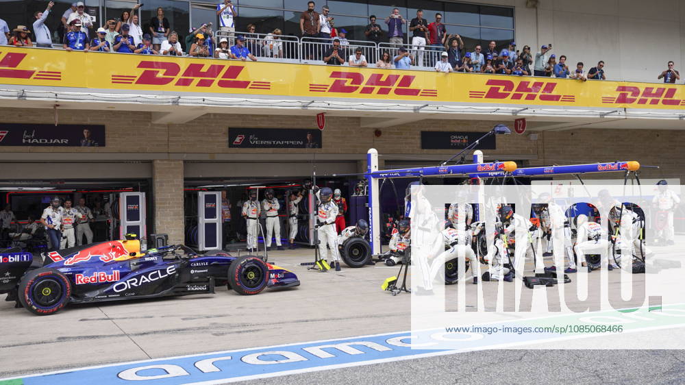 Formula One United States Grand Prix - Race Red Bull Racing driver Isack Hadjar of France pulls into his pit box during the 2026 Formula 1 United States Grand Prix at the Circuit of the Americas, in Austin, Texas, USA, 25 October 2026. AUSTIN TEXAS United States