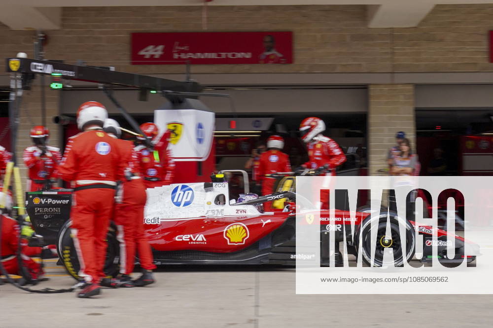 Formula One United States Grand Prix - Race Scuderia Ferrari driver Lewis Hamilton of Britain leaves his pit box during the 2026 Formula 1 United States Grand Prix at the Circuit of the Americas, in Austin, Texas, USA, 25 October 2026. AUSTIN TEXAS United States