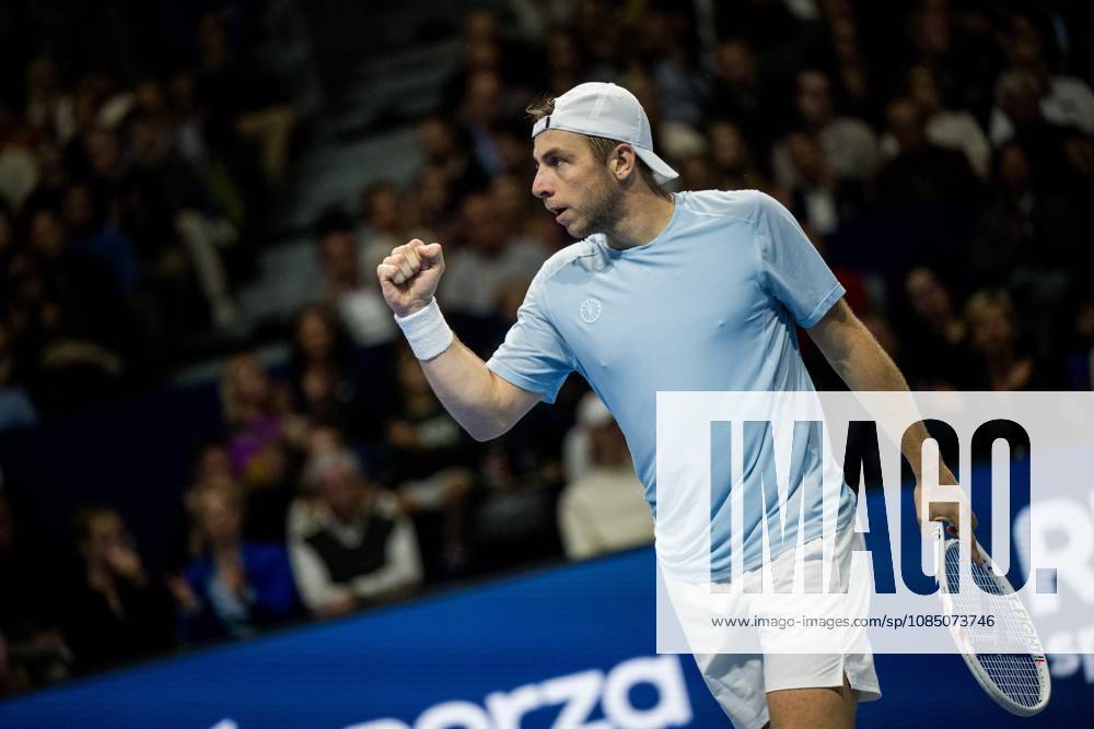 Tallon Griekspoor of the Netherlands celebrates during the European Open ATP, Tennis Herren tennis tournament in Brussels, on Sunday 25 October 2026. This year s edition of the tournament is taking place from 17 to 25 October JASPERxJACOBS x191032929x
