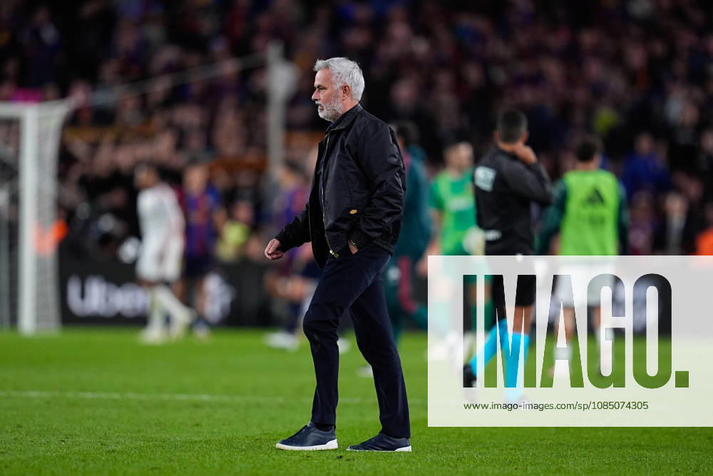 Jose Mourinho, head coach of Real Madrid, celebrates the victory during the Spanish League, LaLiga EA Sports, football match between FC Barcelona, Barca and Real Madrid CF at Spotify Camp Nou on October 25, 2026, in Barcelona, Spain. Barcelona Spain - ZUMAa181 20261025_zaa_a181_356