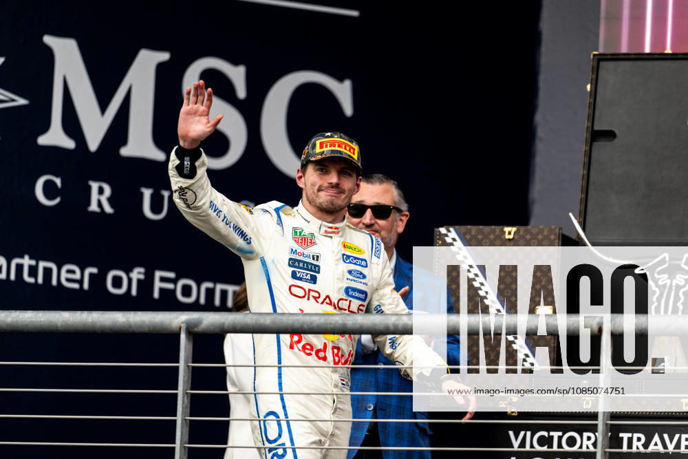 F1 - UNITED STATES GRAND PRIX 2026 VERSTAPPEN Max (nld), Red Bull Racing Ford RB22, portrait podium during the 2026 Formula 1 United States Grand Prix, 18th round of the 2026 Formula One World Championship, WM, Weltmeisterschaft from October 23 to 25, 2026 on the Circuit of the America, in Austin, Texas, United States of America - AustinUnited States