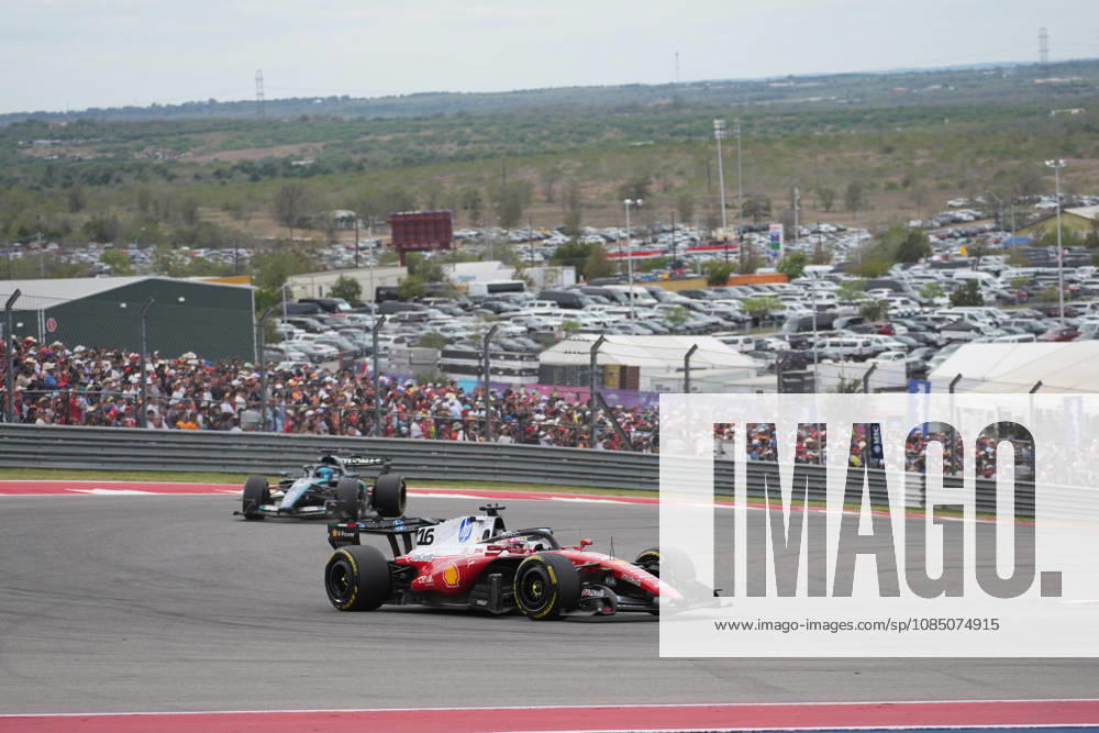 Circuit of The Americas, Austin, 2026 FORMULA 1 MSC CRUISES UNITED STATES GRAND PRIX, Charles Leclerc (MCO), Scuderia Ferrari HP, George Russell (GBR), Mercedes AMG Petronas Formula One Team. Photo by Hasan Bratic, DeFodi Images