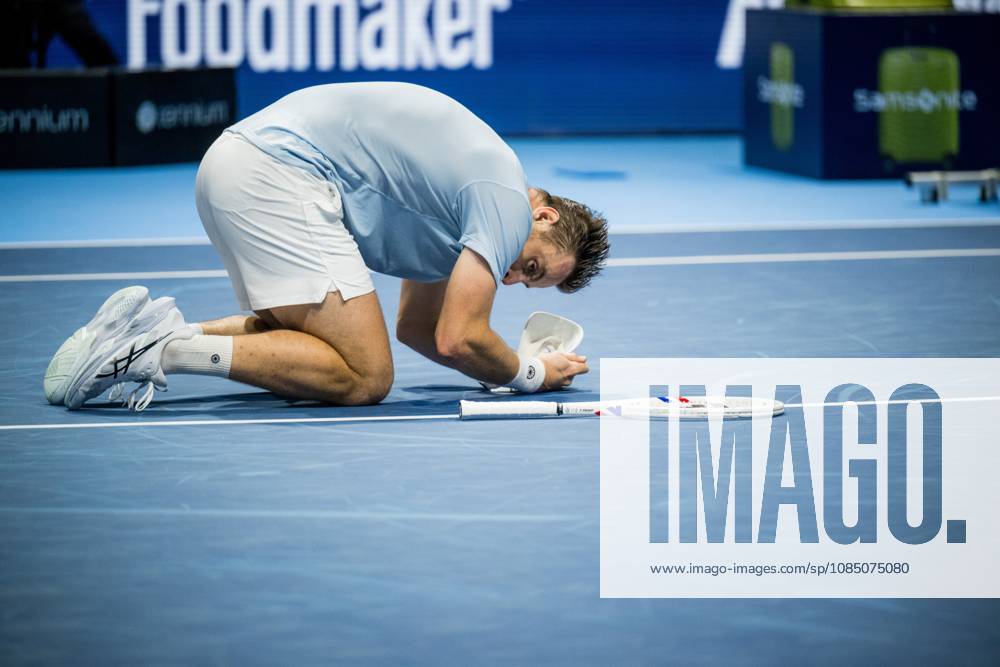 Tallon Griekspoor of the Netherlands celebrates after winning the European Open ATP, Tennis Herren tennis tournament in Brussels, on Sunday 25 October 2026. This year s edition of the tournament is taking place from 17 to 25 October JASPERxJACOBS x191047320x