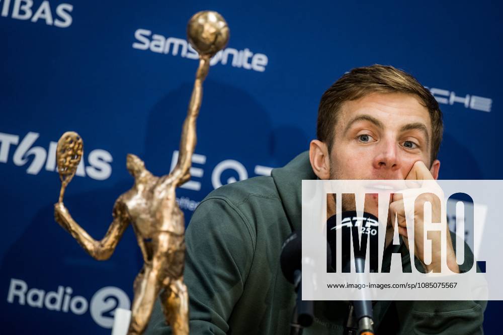 Tallon Griekspoor of the Netherlands talks to the press after the European Open ATP, Tennis Herren tennis tournament in Brussels, on Sunday 25 October 2026. This year s edition of the tournament is taking place from 17 to 25 October JASPERxJACOBS x191048463x