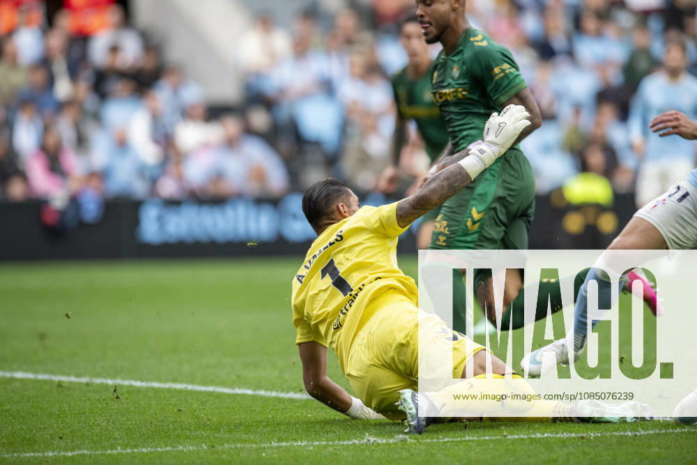 R.C. Celta vs. Real Betis, La Liga EA Sports,Matchday 10: Álvaro Valles of Real Betis during Matchday 10 of La Liga EA Sports: R.C. Celta vs. Real Betis on October 25, 2026, at Abanca Balaidos Stadium in Vigo, Pontevedra, Spain