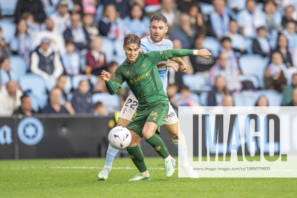 R.C. Celta vs. Real Betis Balompie, La Liga EA Sports,Matchday 10: Angel Ortiz of Real Betis in action during Matchday 10 of La Liga EA Sports: R.C. Celta vs. Real Betis on October 25, 2026, at Abanca Balaidos Stadium in Vigo, Pontevedra, Spain