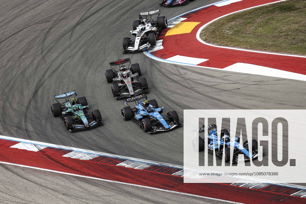F1 - UNITED STATES GRAND PRIX 2026 23 ALBON Alexander (tha), Williams F1 Team FW48, action 14 ALONSO Fernando (spa), Aston Martin F1 Team AMR26, action 55 SAINZ Carlos (spa), Williams Racing FW48, action 05 BORTOLETO Gabriel (bra), Audi F1 Team R26, action during the 2026 Formula 1 United States Grand Prix, 18th round of the 2026 Formula One World Championship, WM, Weltmeisterschaft from October 23 to 25, 2026 on the Circuit of the America, in Austin, Texas, United States of America - AustinUnited States