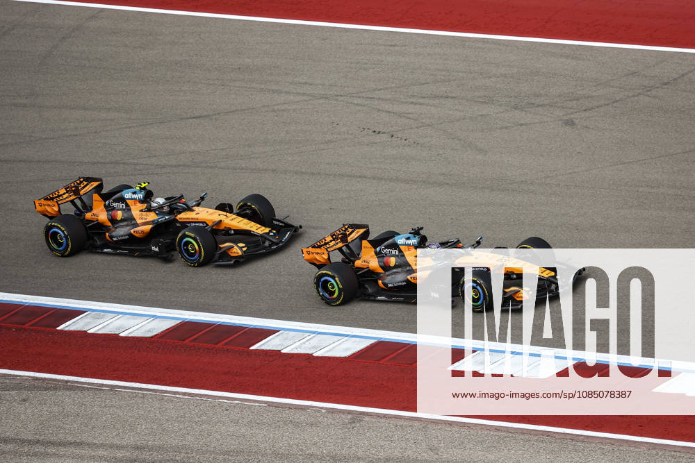 F1 - UNITED STATES GRAND PRIX 2026 81 PIASTRI Oscar (aus), McLaren F1 Team MCL40, action 01 NORRIS Lando (gbr), McLaren F1 Team MCL40, action during the 2026 Formula 1 United States Grand Prix, 18th round of the 2026 Formula One World Championship, WM, Weltmeisterschaft from October 23 to 25, 2026 on the Circuit of the America, in Austin, Texas, United States of America - AustinUnited States