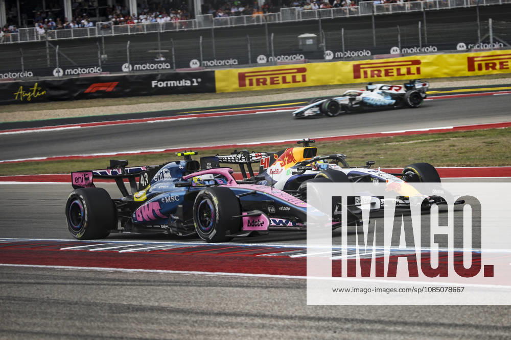 F1 - UNITED STATES GRAND PRIX 2026 43 COLAPINTO Franco (arg), Alpine F1 Team A526, action 41 LINDBLAD Arvid (gbr), Visa Cash App RB F1 Team VCARB03, action during the 2026 Formula 1 United States Grand Prix, 18th round of the 2026 Formula One World Championship, WM, Weltmeisterschaft from October 23 to 25, 2026 on the Circuit of the America, in Austin, Texas, United States of America - AustinUnited States